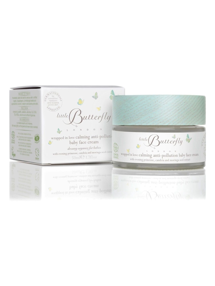 Little Butterfly London Wrapped in Love Calming Anti Pollution Baby Face Cream 50ml - Image 1 of 6