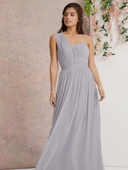 Kornblumenblau - Lipsy Bella Brautjungfern-Bandeaukleid mit verschiedenen Tragemöglichkeiten - Bild 2 von 4