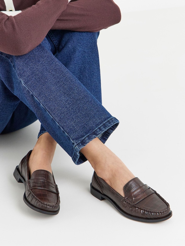 JD Williams Brown Classic Loafers - Image 1 of 4 JD Williams Brown Classic Loafers - Image 1 of 4