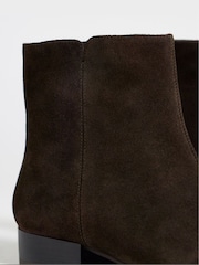 JD Williams Brown Suede Ankle Boots - Image 4 of 4