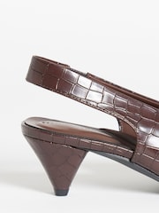 JD Williams Brown Slingback Pointed Sandals - Image 4 of 4