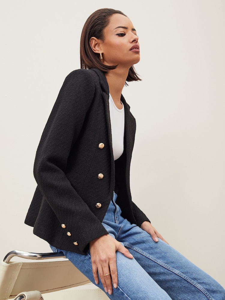 Lipsy Black Boucle Blazer - Image 2 of 4