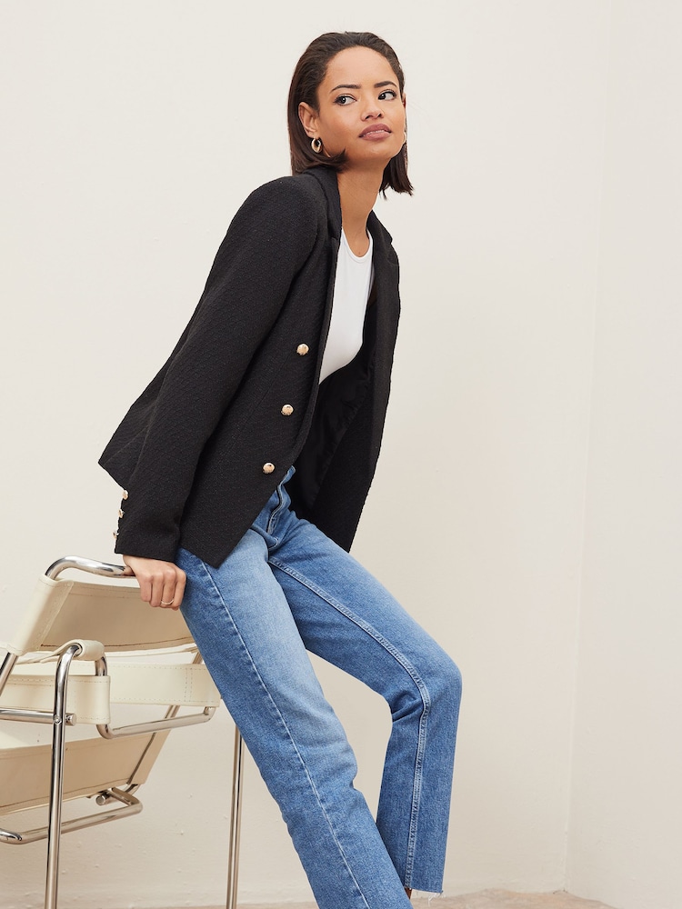 Lipsy Black Boucle Blazer - Image 4 of 4