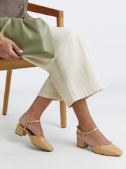 JD Williams Natural Two Part Heeled Shoes - Image 1 of 4