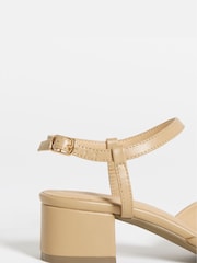 JD Williams Natural Two Part Heeled Shoes - Image 4 of 4