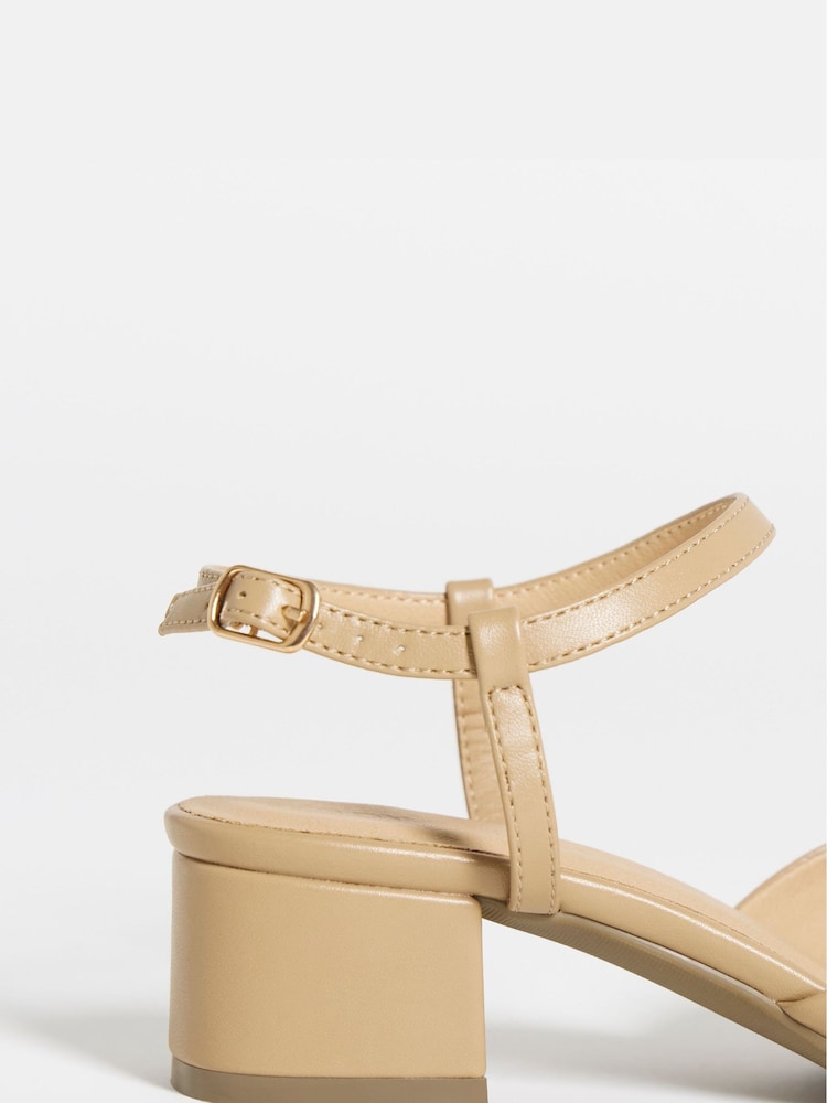 JD Williams Natural Two Part Heeled Shoes - Image 4 of 4 JD Williams Natural Two Part Heeled Shoes - Image 4 of 4