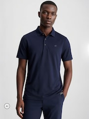 Calvin Klein Golf Blue Metro Liquid Touch Polo Shirt - Image 1 of 9