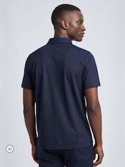 Calvin Klein Golf Blue Metro Liquid Touch Polo Shirt - Image 2 of 9