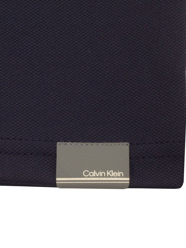 Calvin Klein Golf Blue Metro Liquid Touch Polo Shirt - Image 9 of 9 Calvin Klein Golf Blue Metro Liquid Touch Polo Shirt - Image 9 of 9