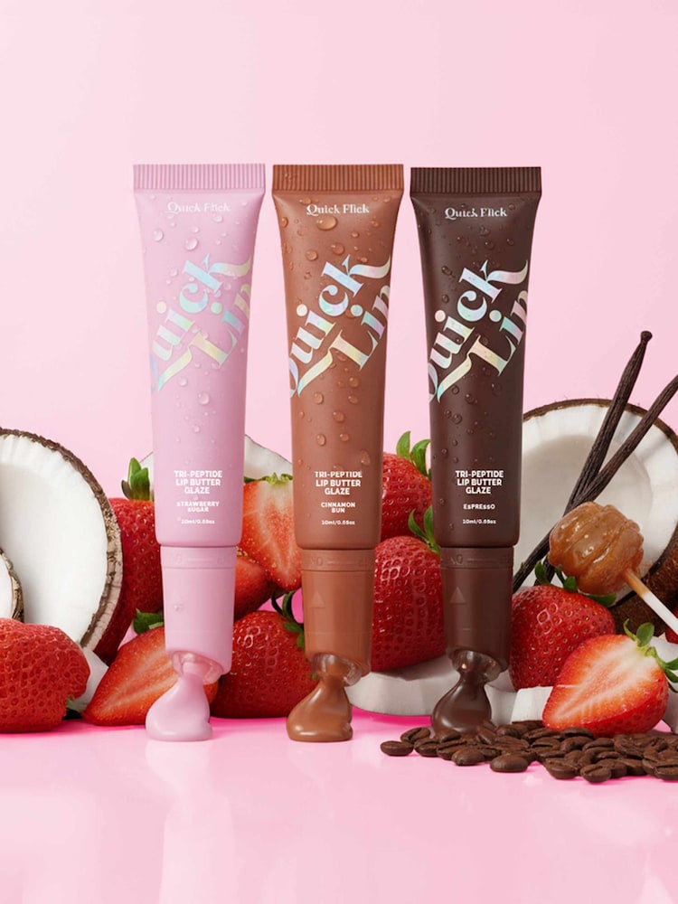 Quick Flick Strawberry Sugar Lip Tri-Peptide Butter Glaze - Image 7 of 7 Quick Flick Strawberry Sugar Lip Tri-Peptide Butter Glaze - Image 7 of 7