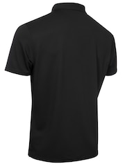 Calvin Klein Golf Black Metro Liquid Touch Polo Shirt - Image 6 of 9