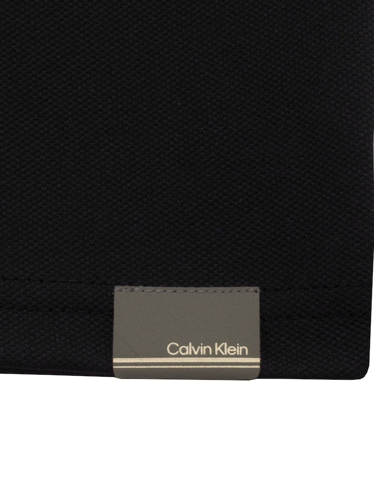 Calvin Klein Golf Black Metro Liquid Touch Polo Shirt - Image 9 of 9 Calvin Klein Golf Black Metro Liquid Touch Polo Shirt - Image 9 of 9