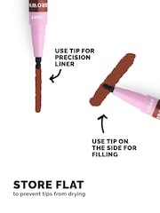 Quick Flick Brown Lip 2 in 1 Double Sided Precision Lip Liner & Stain - Image 6 of 7