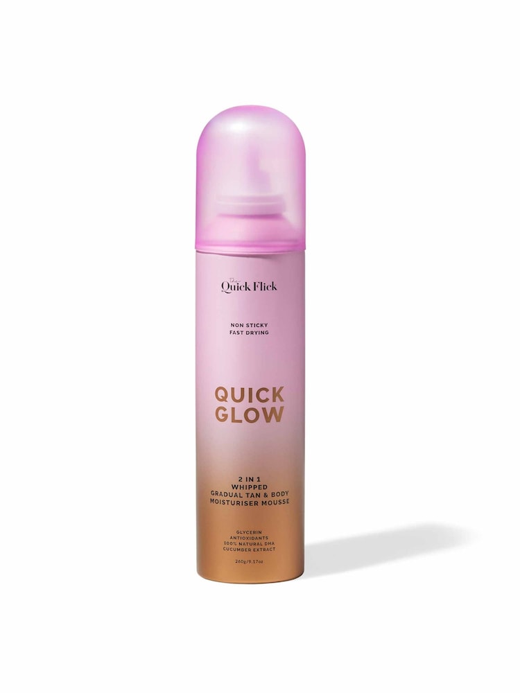 Quick Flick Glow Whipped Gradual Tan Body Moisturizer Mousse - Image 1 of 6