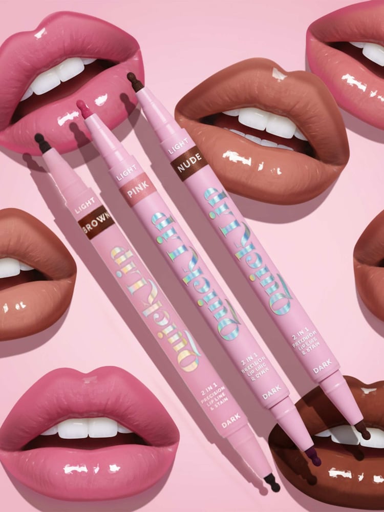 Quick Flick Nude Lip 2 in 1 Double Sided Precision Lip Liner & Stain - Image 2 of 6 Quick Flick Nude Lip 2 in 1 Double Sided Precision Lip Liner & Stain - Image 2 of 6