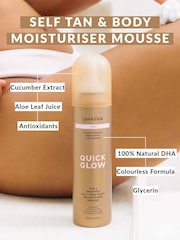 Quick Flick Glow Dark Whipped Tan Body Moisturiser Mousse - Image 2 of 7