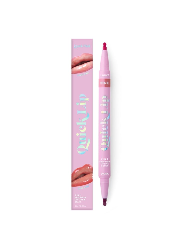Quick Flick Pink Lip 2 in 1 Double Sided Precision Lip Liner & Stain - Image 1 of 8 Quick Flick Pink Lip 2 in 1 Double Sided Precision Lip Liner & Stain - Image 1 of 8