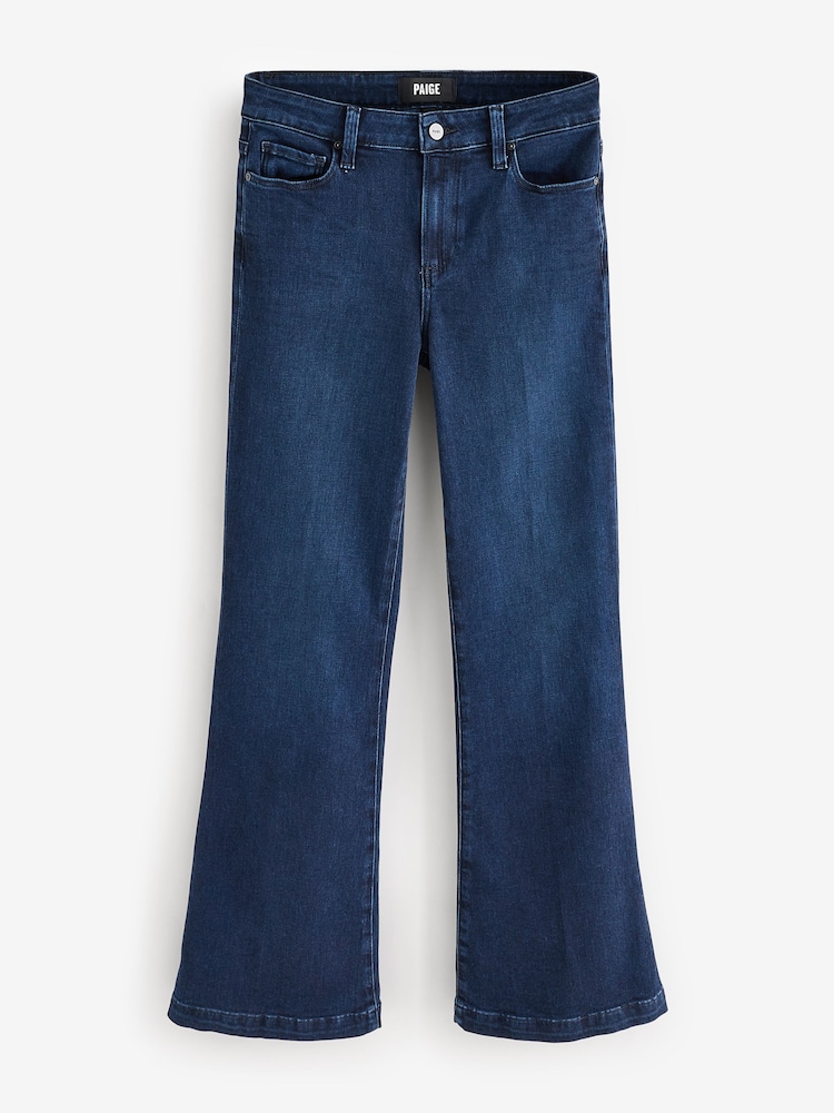 Paige Blue Genevieve 32" High Rise Bespoke Wash Flared Jeans - Image 5 of 5
