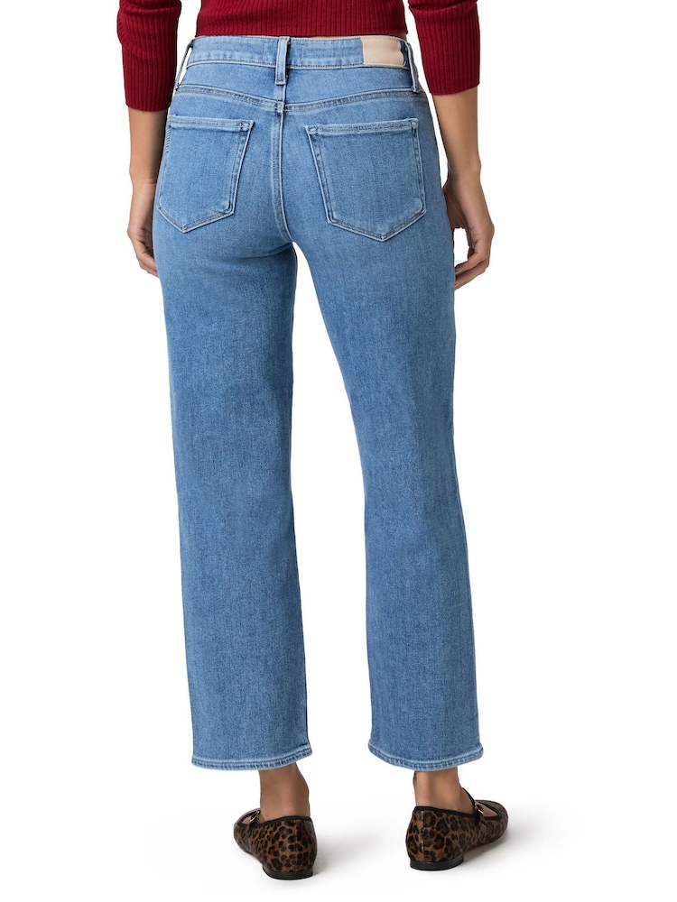 Paige Blue Mason 27" Mid Rise Straight Leg Ankle Crop Big Ben Wash Jeans - Image 2 of 5