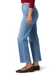 Paige Blue Mason 27" Mid Rise Straight Leg Ankle Crop Big Ben Wash Jeans - Image 3 of 5