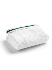 Christy Green/Purple Wimbledon Embroidered Cotton Sports Towel - Image 3 of 4