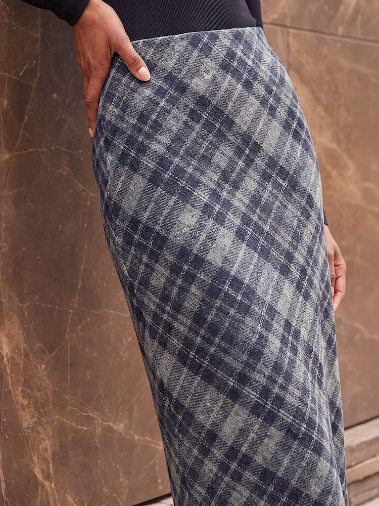 Roman Check Shadow Panel Skirt - Imagen 4 de 4 Roman Check Shadow Panel Skirt - Imagen 4 de 4