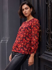 Roman Blurred Satin Stripe Top - Imagen 1 de 4
