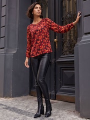 Roman Blurred Satin Stripe Top - Imagen 2 de 4