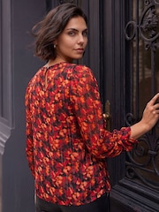 Roman Blurred Satin Stripe Top - Imagen 3 de 4