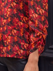 Roman Blurred Satin Stripe Top - Imagen 4 de 4