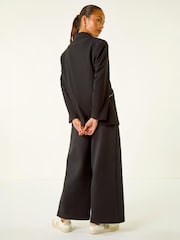 Roman Black Petite Zip Pocket Stretch Blazer - Image 3 of 4