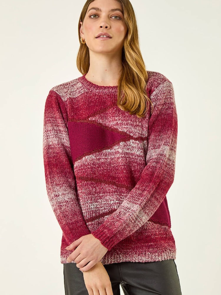 Roman Blok boja Knit Džemper - Slika 2 od 4 Roman Blok boja Knit Džemper - Slika 2 od 4