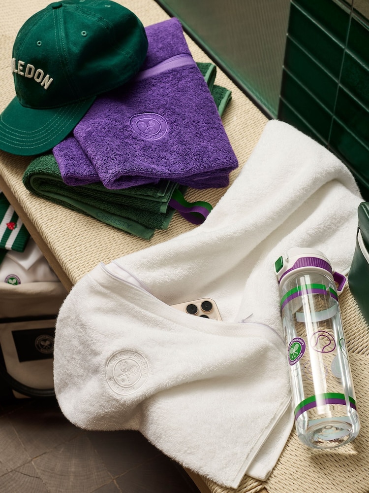Christy White Wimbledon Cotton Blend Zipped Gym Towel - Image 1 of 3