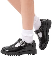 Character Black Peppa Pig School Shoes - Image 3 of 9