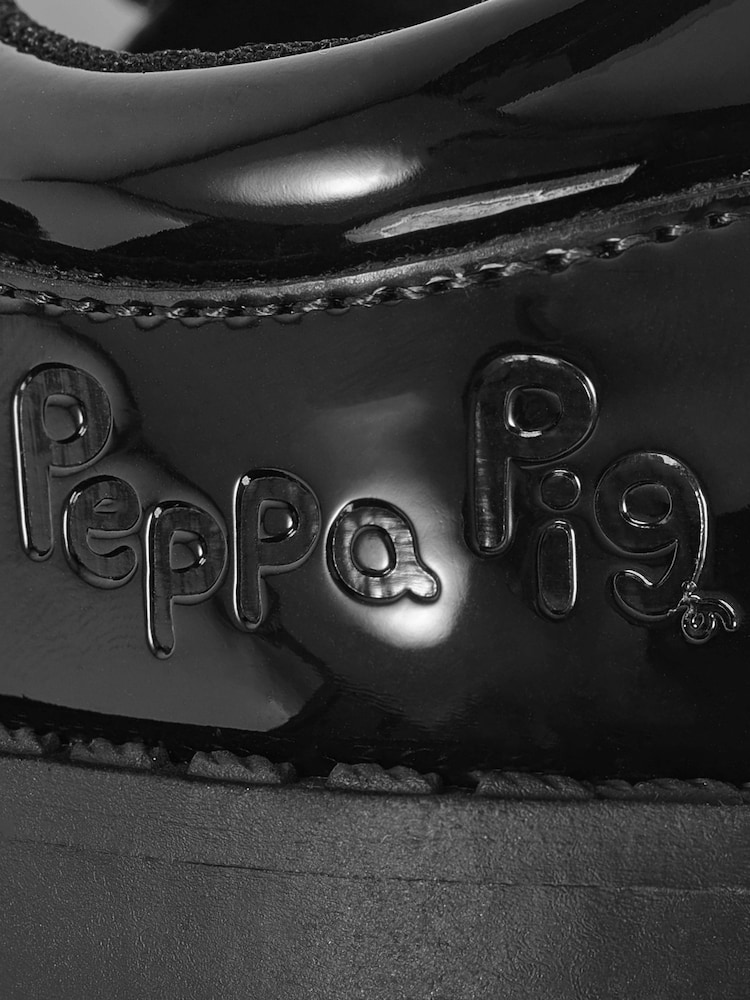 Character Black Peppa Pig School Shoes - Image 9 of 9