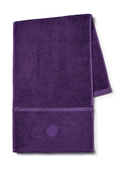 Christy Purple Wimbledon Cotton Blend Zipped Gym Towel - Image 1 of 3