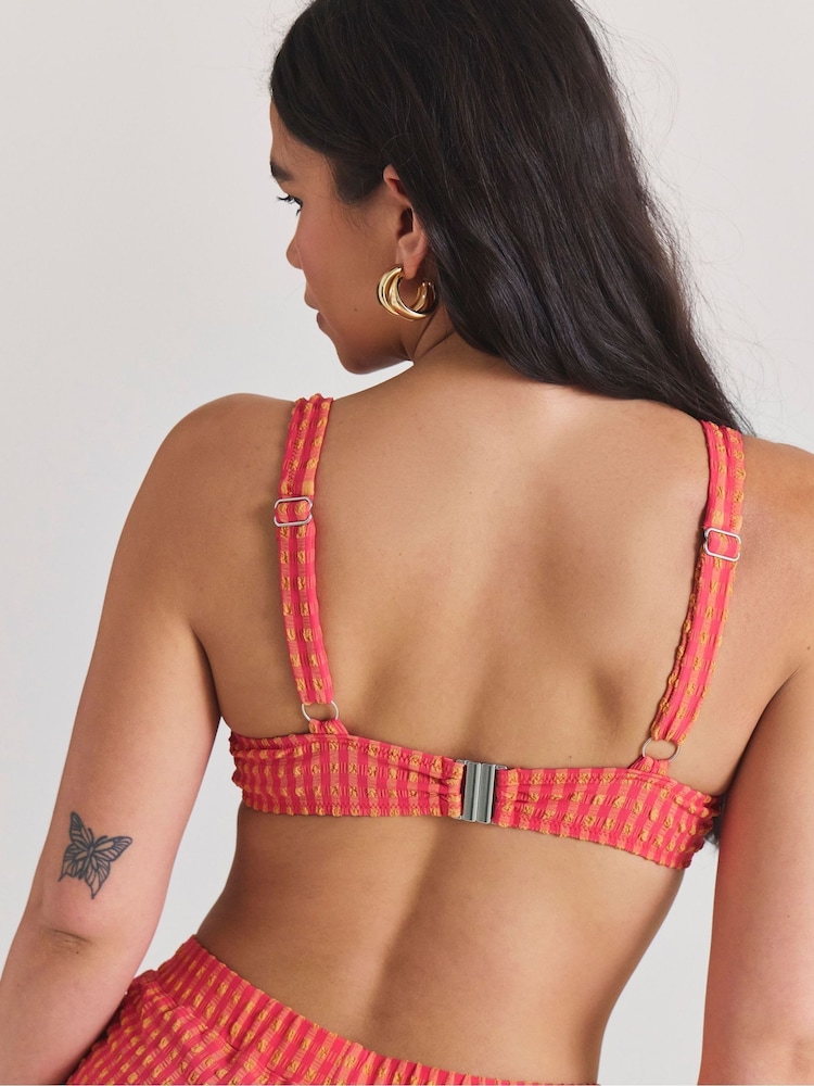 Simply Be Red Magisculpt Underwired Bikini Top - Image 2 of 4 Simply Be Red Magisculpt Underwired Bikini Top - Image 2 of 4