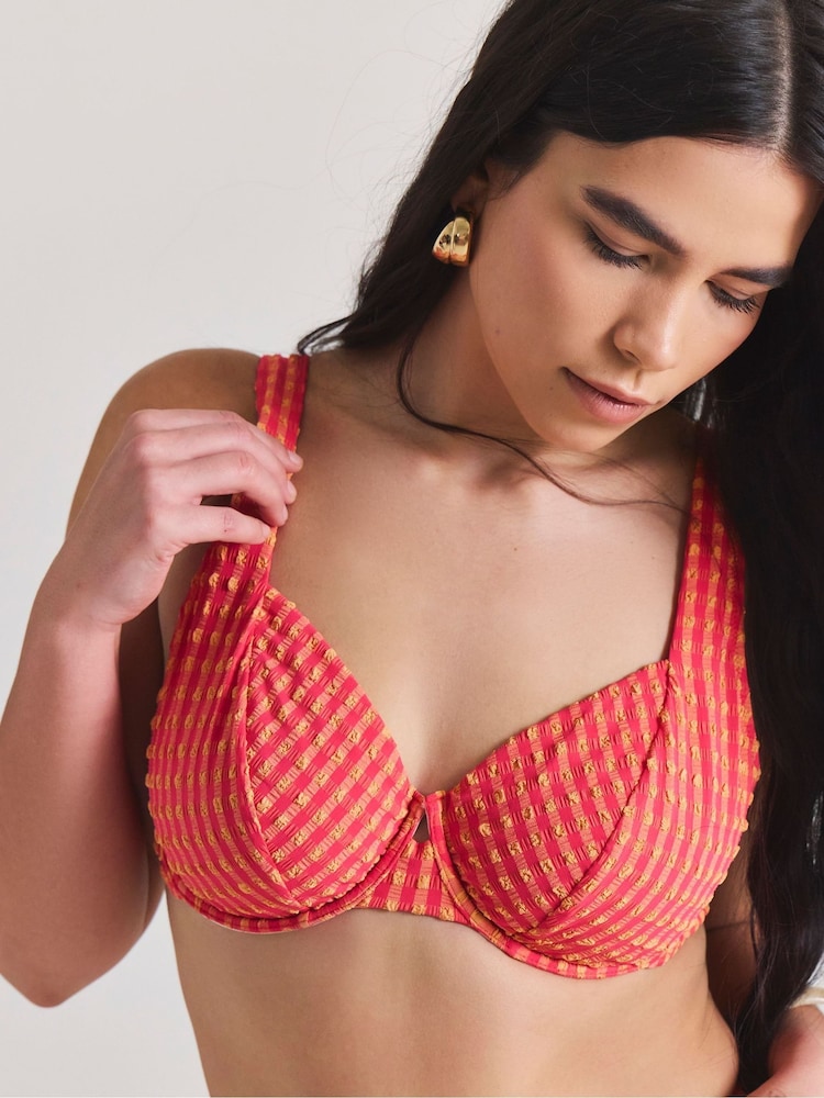 Simply Be Red Magisculpt Underwired Bikini Top - Image 4 of 4 Simply Be Red Magisculpt Underwired Bikini Top - Image 4 of 4