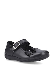 Hush Puppies Black Julie Ballerina Junior School Shoes - Image 2 of 5