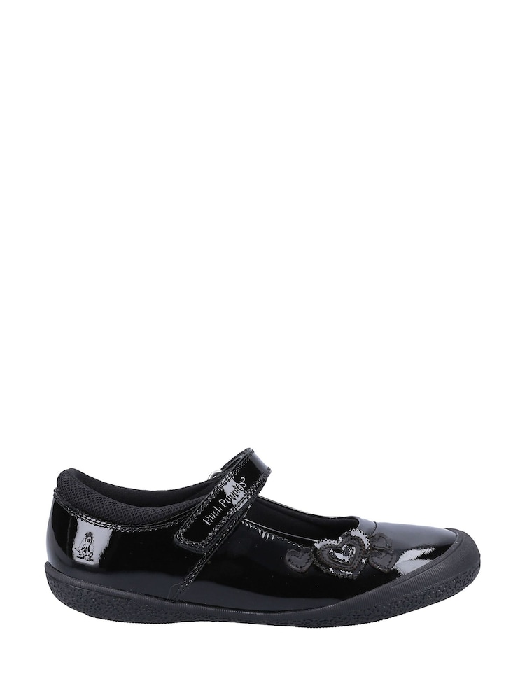 Hush Puppies Black Rosanna Patent Infant School Shoes - Image 1 of 4 Hush Puppies Black Rosanna Patent Infant School Shoes - Image 1 of 4