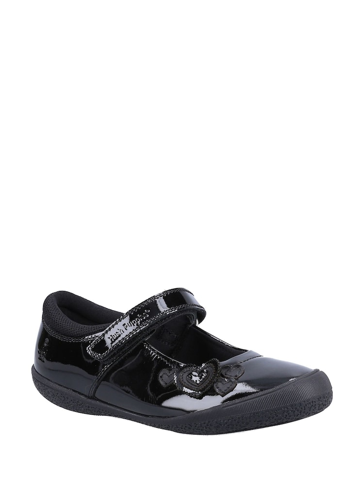 Hush Puppies Black Rosanna Patent Infant School Shoes - Image 2 of 4 Hush Puppies Black Rosanna Patent Infant School Shoes - Image 2 of 4