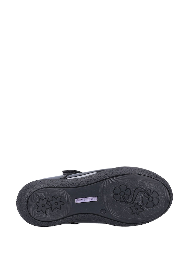 Hush Puppies Black Rosanna Patent Infant School Shoes - Image 4 of 4 Hush Puppies Black Rosanna Patent Infant School Shoes - Image 4 of 4