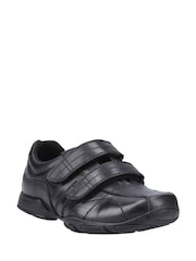 Hush Puppies Black Vance Touch Fastening Junior School Shoes - Image 2 of 4