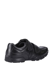 Hush Puppies Black Vance Touch Fastening Junior School Shoes - Image 3 of 4