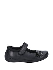 Hush Puppies Black Jessica Junior School Shoes - Image 1 of 4