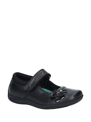 Hush Puppies Black Jessica Junior School Shoes - Image 2 of 4