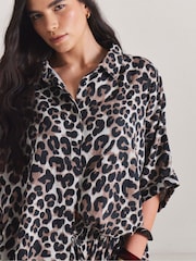 Simply Be Black Leopard Beach Coord - Image 4 of 4