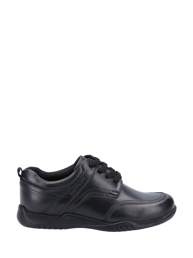 Hush Puppies Black Harvey Senior School Shoes - Image 1 of 4 Hush Puppies Black Harvey Senior School Shoes - Image 1 of 4