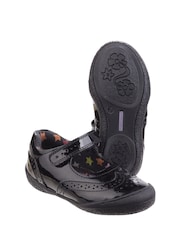 Hush Puppies Black Rina Infant Patent School Shoes - Image 4 of 5