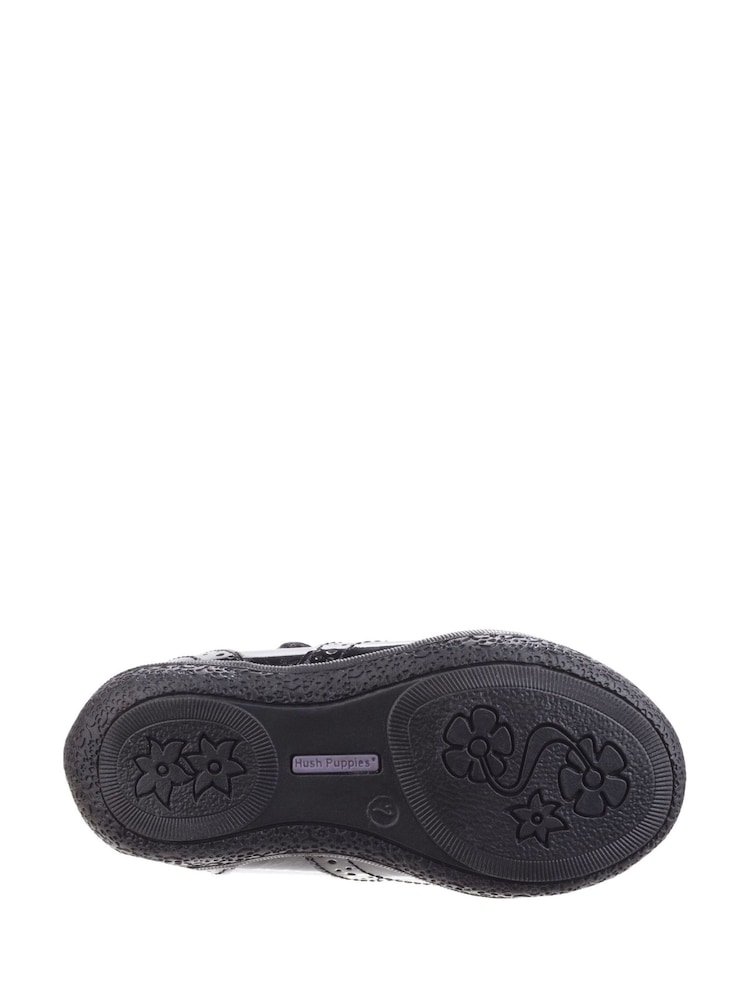 Hush Puppies Black Rina Infant Patent School Shoes - Image 5 of 5 Hush Puppies Black Rina Infant Patent School Shoes - Image 5 of 5
